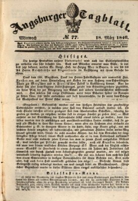 Augsburger Tagblatt Mittwoch 18. März 1846