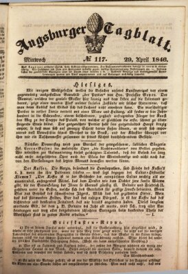 Augsburger Tagblatt Mittwoch 29. April 1846