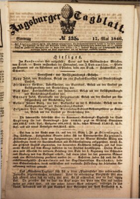 Augsburger Tagblatt Sonntag 17. Mai 1846