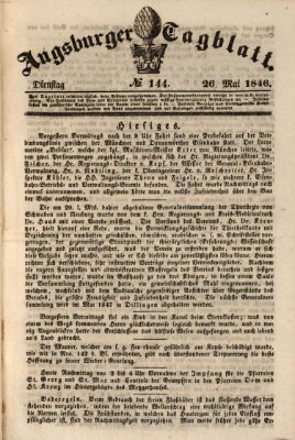 Augsburger Tagblatt Dienstag 26. Mai 1846