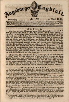 Augsburger Tagblatt Donnerstag 4. Juni 1846