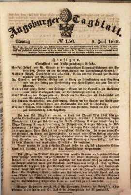 Augsburger Tagblatt Montag 8. Juni 1846