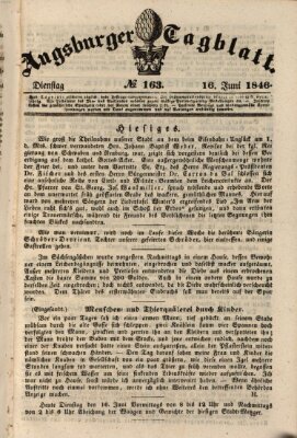 Augsburger Tagblatt Dienstag 16. Juni 1846