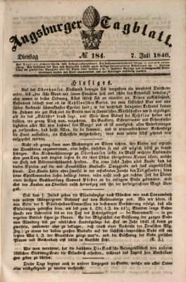 Augsburger Tagblatt Dienstag 7. Juli 1846