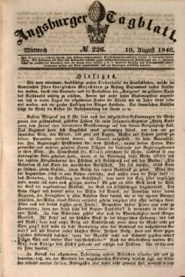 Augsburger Tagblatt Mittwoch 19. August 1846