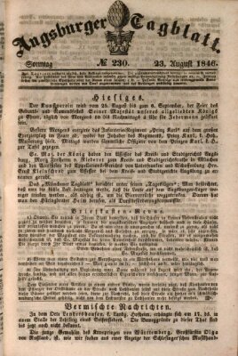 Augsburger Tagblatt Sonntag 23. August 1846