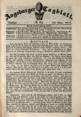 Augsburger Tagblatt Dienstag 16. März 1847