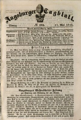 Augsburger Tagblatt Montag 17. Mai 1847