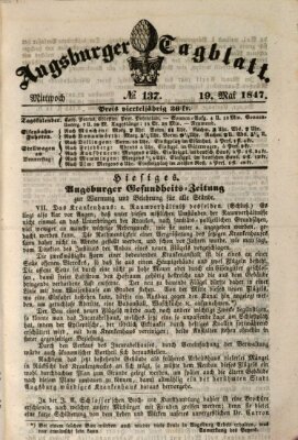 Augsburger Tagblatt Mittwoch 19. Mai 1847