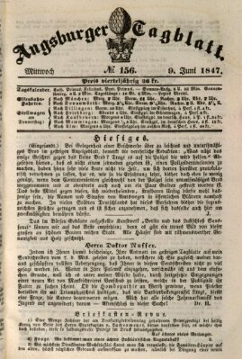 Augsburger Tagblatt Mittwoch 9. Juni 1847