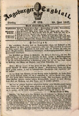 Augsburger Tagblatt Dienstag 29. Juni 1847