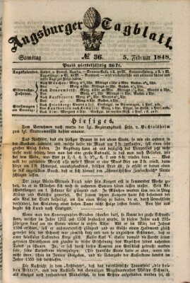 Augsburger Tagblatt Samstag 5. Februar 1848