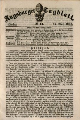 Augsburger Tagblatt Dienstag 14. März 1848