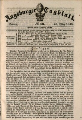 Augsburger Tagblatt Sonntag 26. März 1848