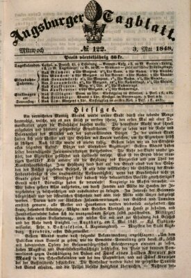 Augsburger Tagblatt Mittwoch 3. Mai 1848