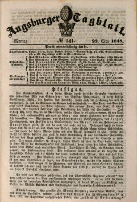 Augsburger Tagblatt Montag 22. Mai 1848