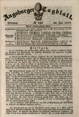 Augsburger Tagblatt Mittwoch 24. Mai 1848