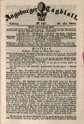 Augsburger Tagblatt Sonntag 28. Mai 1848