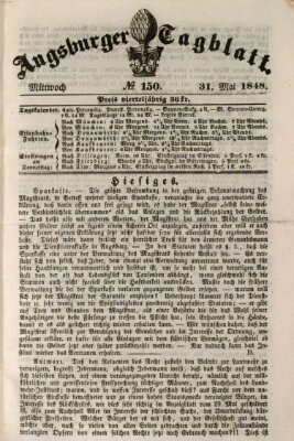 Augsburger Tagblatt Mittwoch 31. Mai 1848