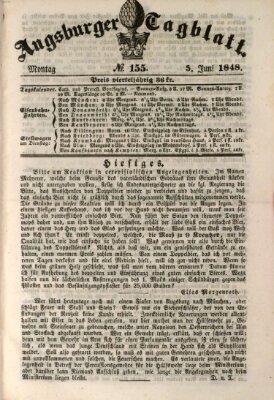 Augsburger Tagblatt Montag 5. Juni 1848