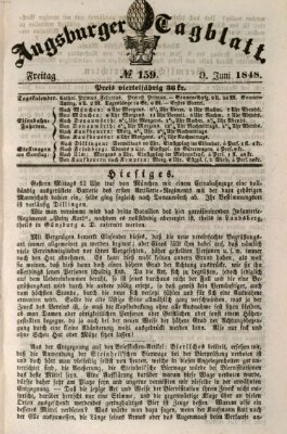 Augsburger Tagblatt Freitag 9. Juni 1848