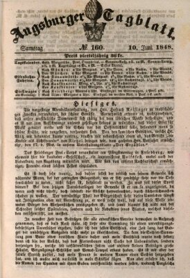 Augsburger Tagblatt Samstag 10. Juni 1848