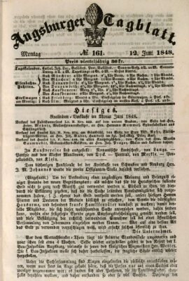 Augsburger Tagblatt Montag 12. Juni 1848