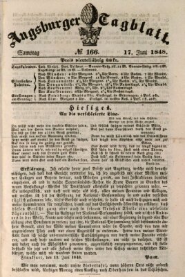 Augsburger Tagblatt Samstag 17. Juni 1848