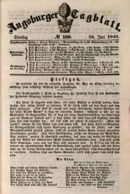 Augsburger Tagblatt Dienstag 20. Juni 1848