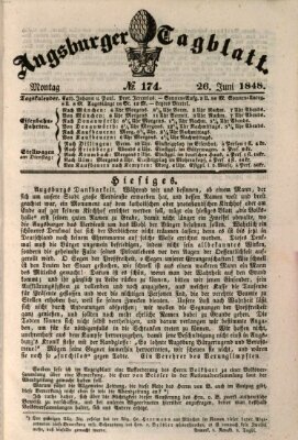 Augsburger Tagblatt Montag 26. Juni 1848