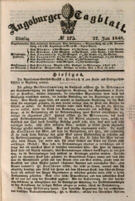 Augsburger Tagblatt Dienstag 27. Juni 1848