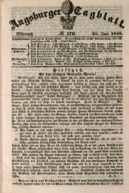 Augsburger Tagblatt Mittwoch 28. Juni 1848