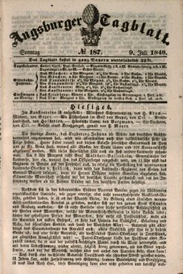 Augsburger Tagblatt Sonntag 9. Juli 1848