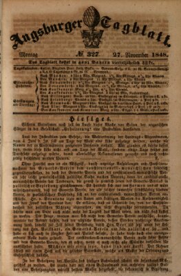 Augsburger Tagblatt Montag 27. November 1848