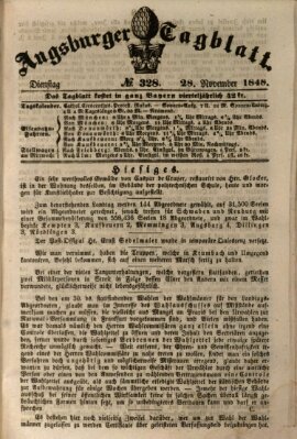 Augsburger Tagblatt Dienstag 28. November 1848