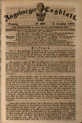 Augsburger Tagblatt Freitag 8. Dezember 1848