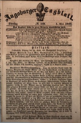 Augsburger Tagblatt Dienstag 1. Mai 1849