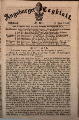 Augsburger Tagblatt Mittwoch 2. Mai 1849