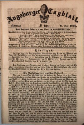 Augsburger Tagblatt Sonntag 6. Mai 1849