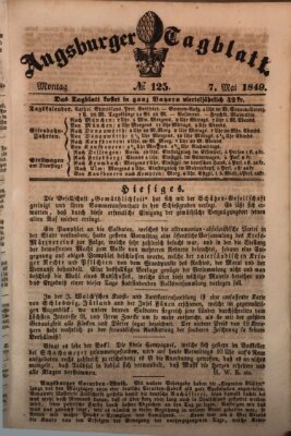 Augsburger Tagblatt Montag 7. Mai 1849