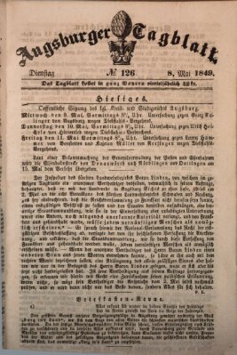 Augsburger Tagblatt Dienstag 8. Mai 1849