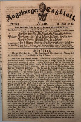 Augsburger Tagblatt Freitag 11. Mai 1849