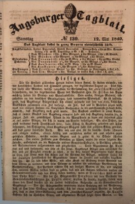 Augsburger Tagblatt Samstag 12. Mai 1849