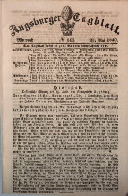 Augsburger Tagblatt Mittwoch 23. Mai 1849