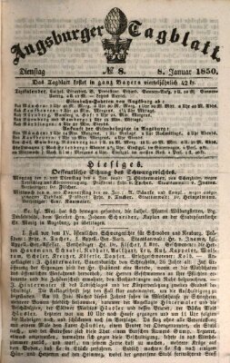 Augsburger Tagblatt Dienstag 8. Januar 1850