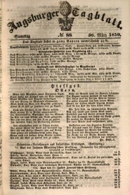 Augsburger Tagblatt Samstag 30. März 1850