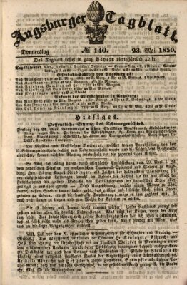 Augsburger Tagblatt Donnerstag 23. Mai 1850