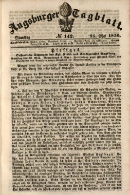 Augsburger Tagblatt Samstag 25. Mai 1850