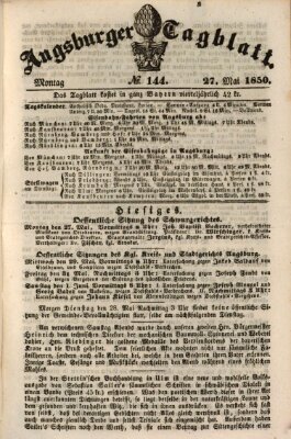 Augsburger Tagblatt Montag 27. Mai 1850