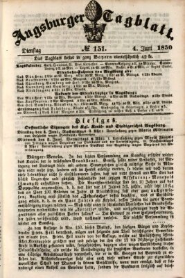 Augsburger Tagblatt Dienstag 4. Juni 1850